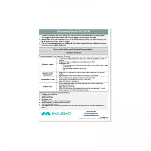 Documentation for ICD-10-CM Cheat Sheet