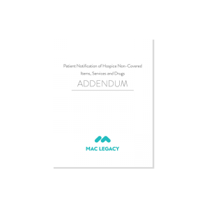 Patient Notification of Hospice Non-Covered Items, Services, and Drugs addendum - Digital Download