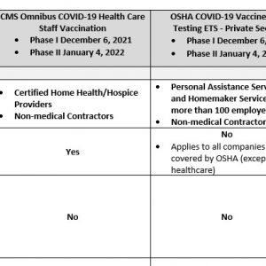 COVID-19 Vaccination & Testing Mandates Crosswalk-Digital Download