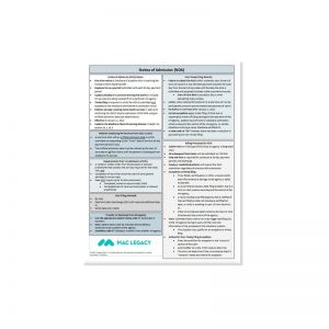 Notice of Admission (NOA) Cheat Sheet